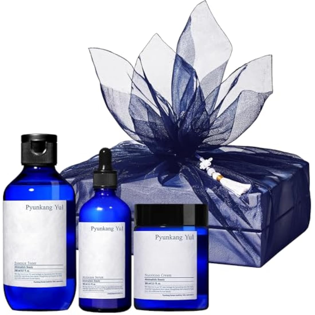 [PKY] Pyunkang Yul Basic Line Skincare Gift Set, Holiday Essentials for Moisturizing & Nourishing, Toner, Serum & Face Cream, Ideal for Gifting (3-Item Set)