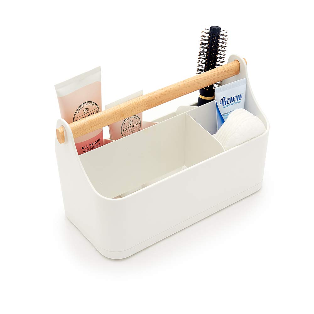 simplywire ? Makeup Storage Organiser ? Bathroom Caddy ? White