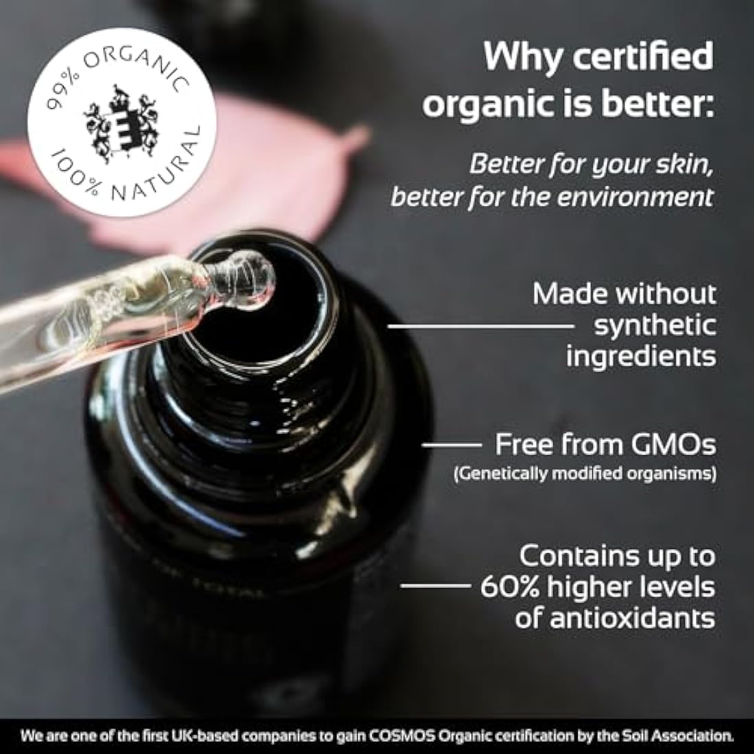Terre Verdi Certified Organic Face Serum - FranChouliPom - Vegan Facial Serum - Anti Aging Face Serum & Face Oil with Argan Oil, Neroli, Frankincense, Patchouli, Pomegranate Oil - Cruelty Free - 30ml