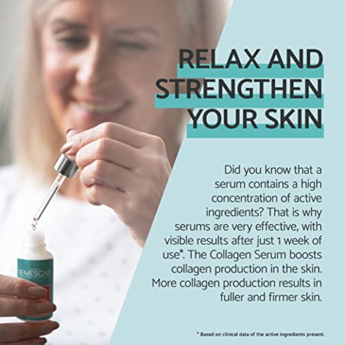 Remescar Collagen Serum for Face 30ml - Hydrolysed Collagen - Face Serum with Hyaluronic Acid - Hydrating, Firming, Anti-Ageing, Brightening - Suitable for All Skin Types