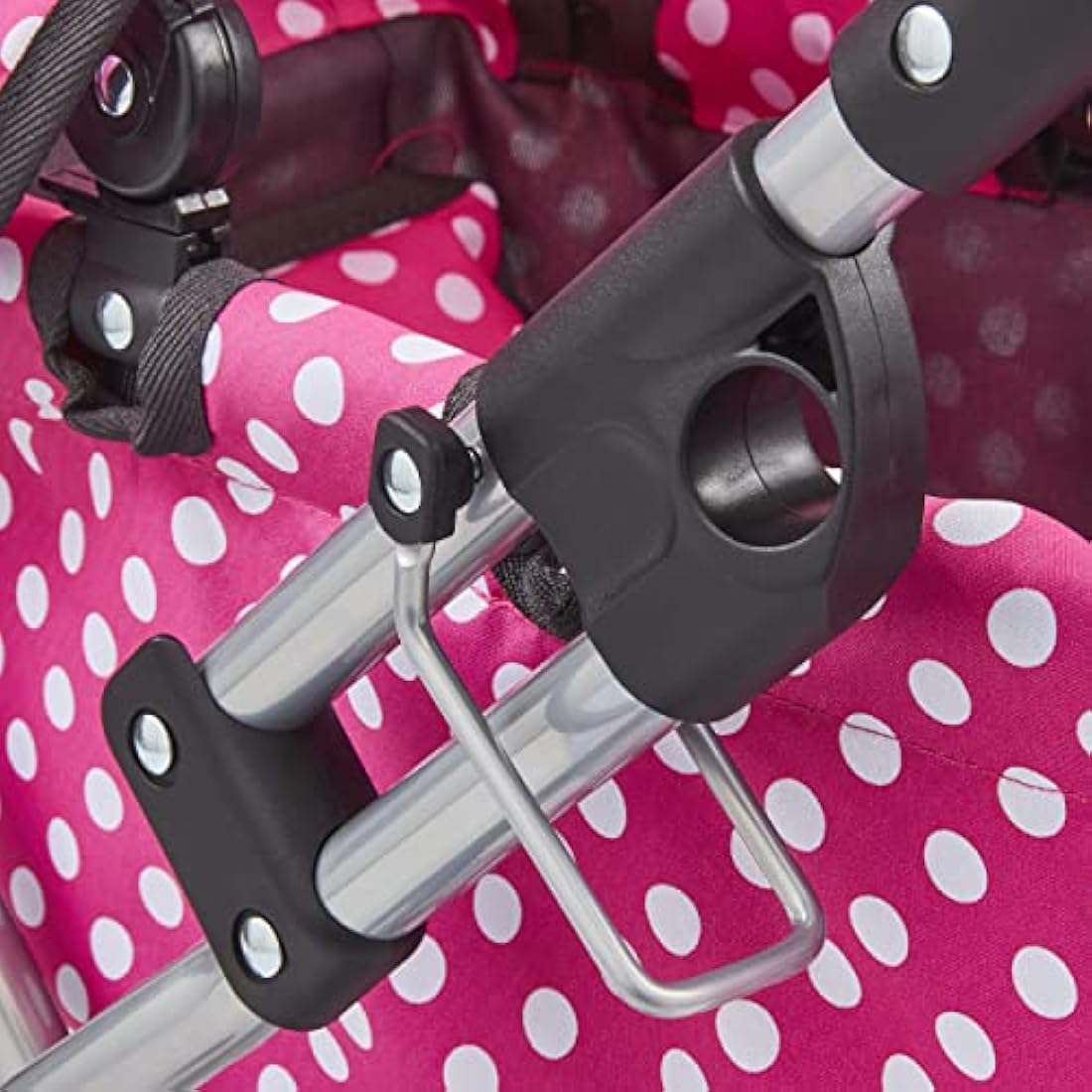 Molly Dolly My First Dolls Pram - Adjustable Toy Pram for Girls Age 2-5 Year Old - Baby Doll Pram - Dolls Toy Pushchair Stroller