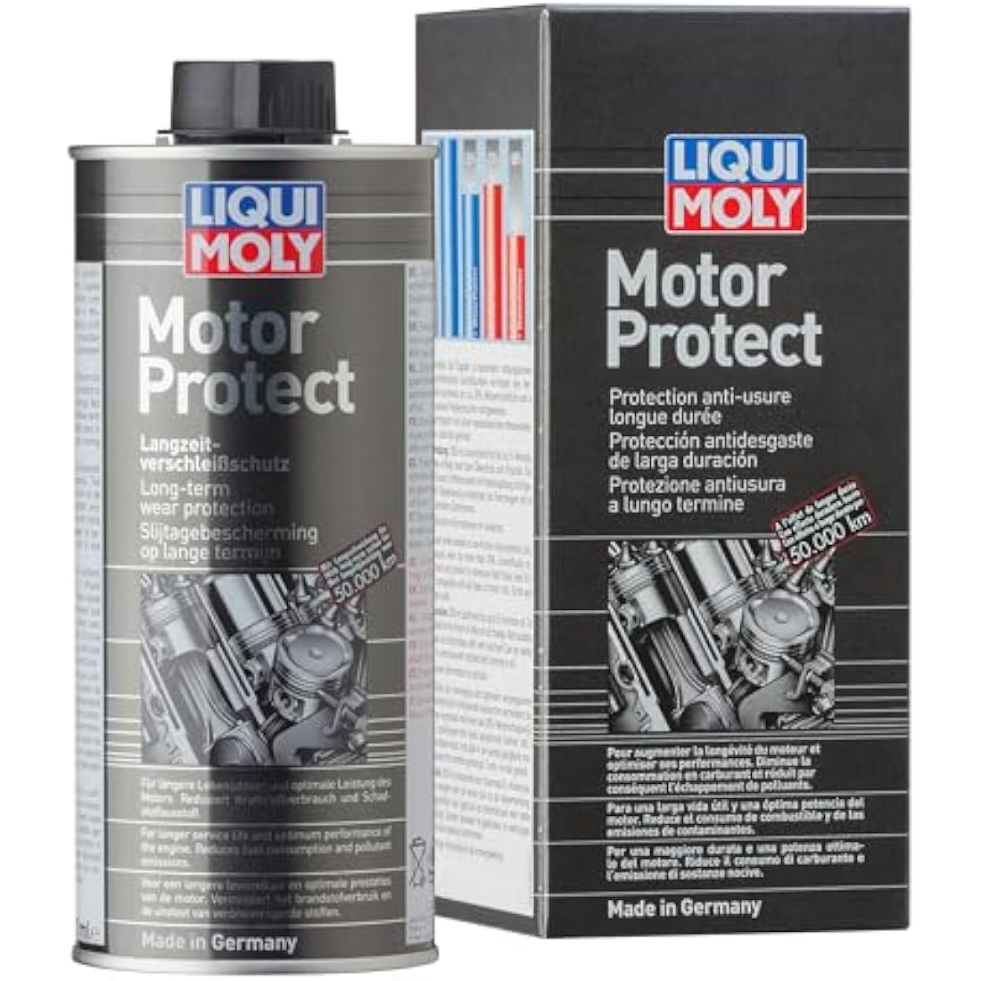 LIQUI MOLY Motor Protect | 500 ml | Oil additive | SKU: 1018, Black