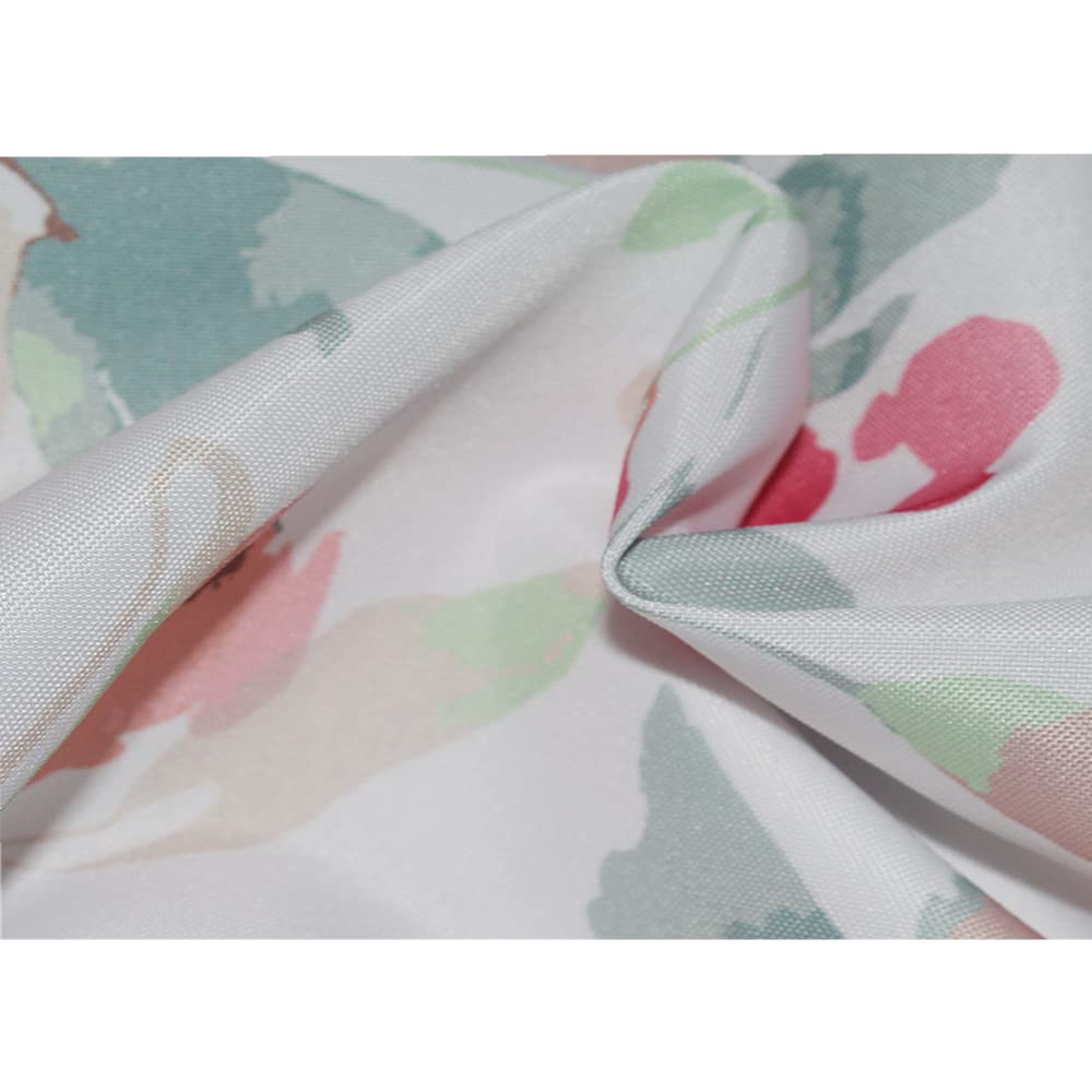 GONOVE Shower Curtain 240 x 200cm Mildew Resistant Waterproof Thicken Polyester Fabric Rose Flowers Bathroom Shower Curtain Liner Long Washable Bath