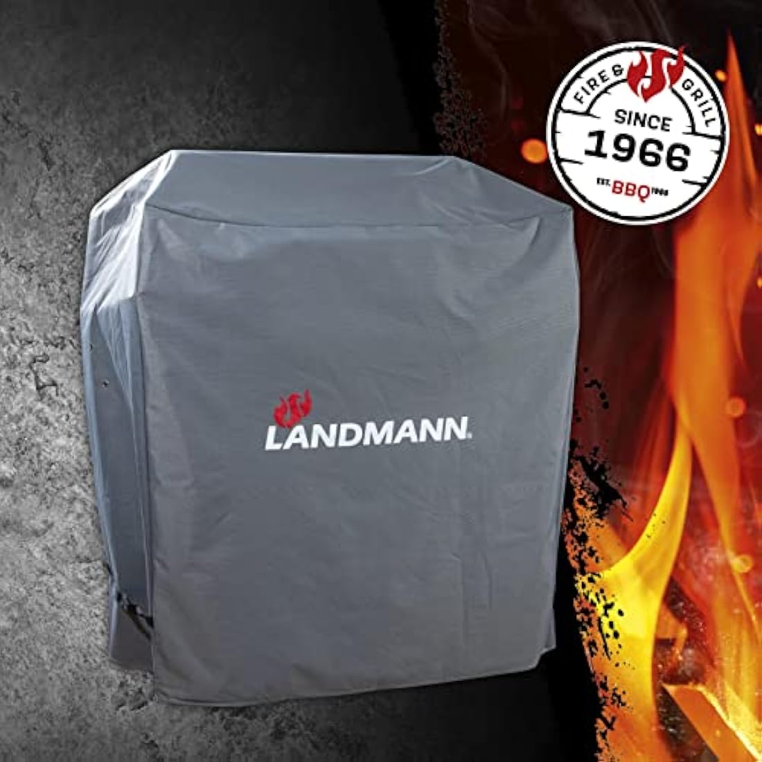 Landmann Premium weather protection cover made of robust polyester fabric and waterproof, UV-resistant, breathable and cold-resistant, suitable for Triton PTS 2.1 -maxX [59 x 127.5 03223 anthracite