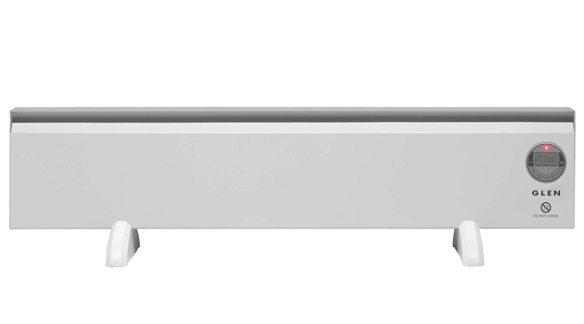 Glen 2150Tie7 Electric Convector Heater, Steel, 500 W, White(Pack of 1)