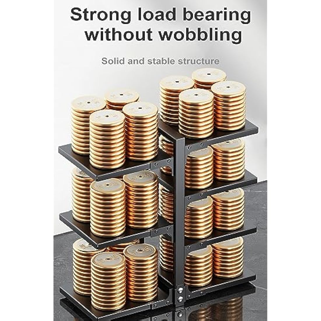 YANYYGu Pots and Pans Organizer for Cabinet, Heavy Duty Pot Pan Rack under Sink Organizers and Storage，Kitchen Cabinet Organizer with 7 Adjustable Tiers