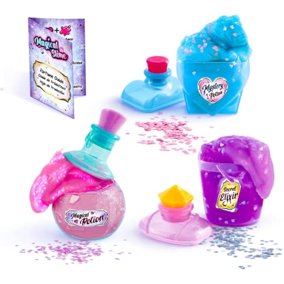 Magical Slime 3 Pack, Colour Reveal DIY Slimes, Cool Potion Bottle Shakers, Potion Recipes + Decorations! For Ages 6+