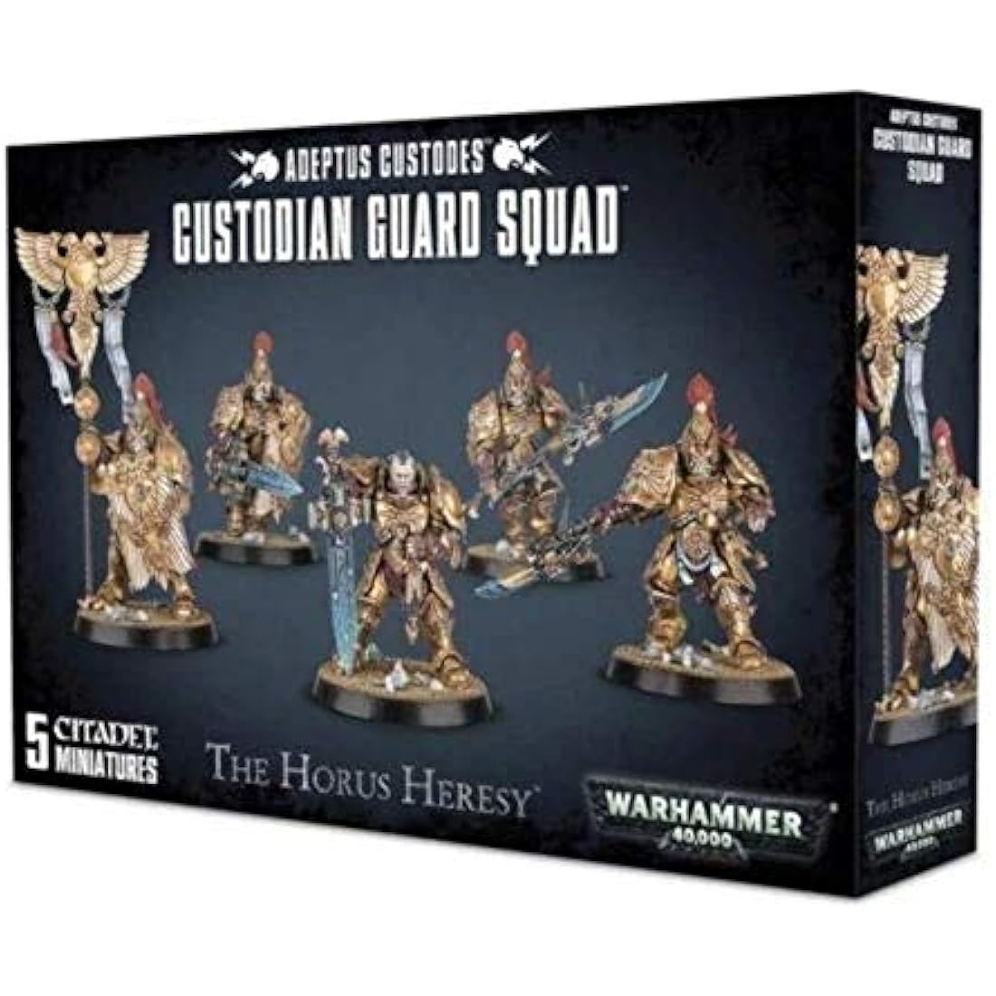 Games Workshop 99120108006 "Adeptus Custodes Custodian Guard Miniature Game,Black