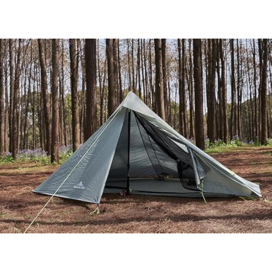 Nature Link Altair One Ultralight Trekking Pole Backpacking Tent, Waterproof SIL Nylon, Double Wall, 3 Season, 1 Person Shelter for Backpacking, Hiking, Camping, Trekking, Bushcraft