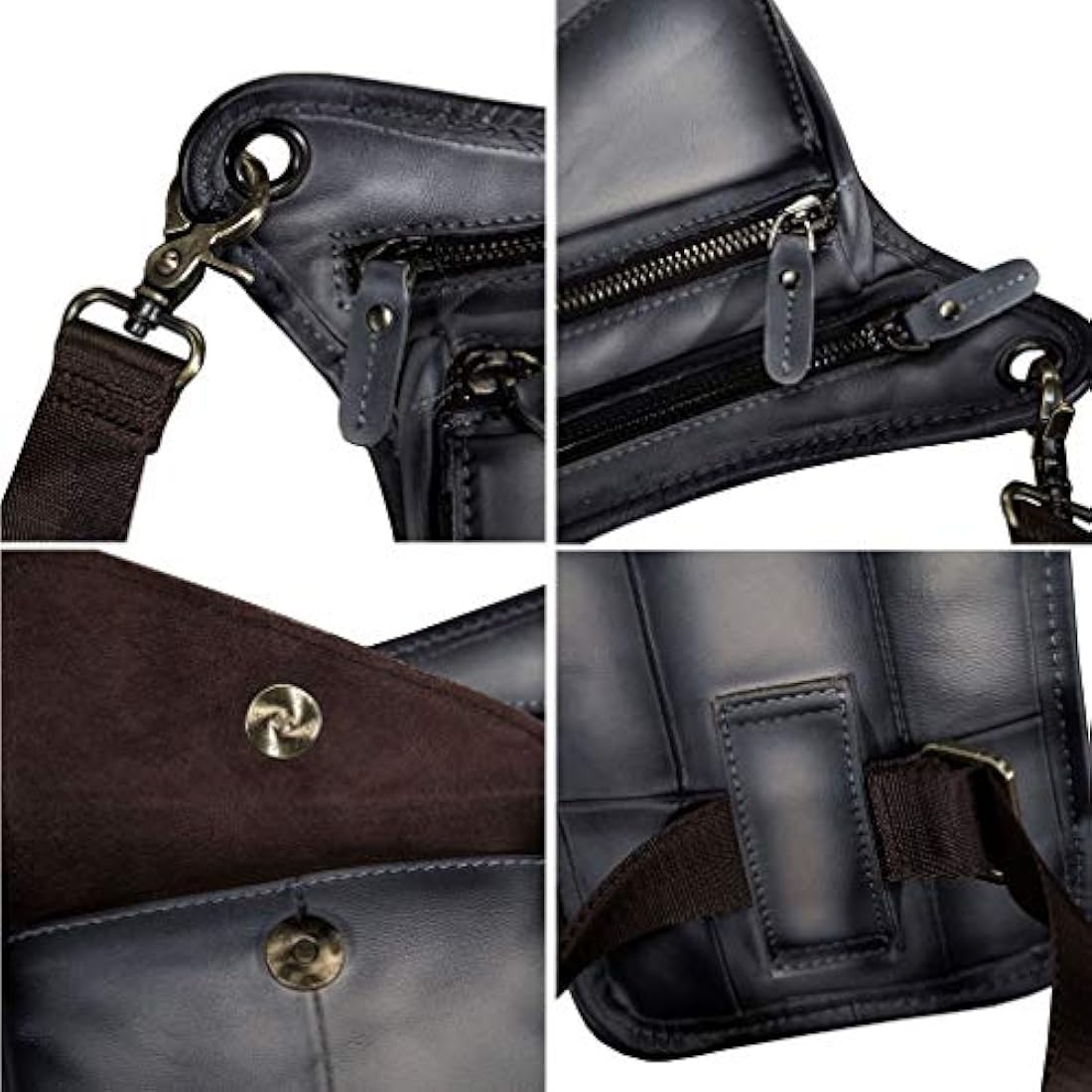 Leather Waist Pack for Men Women