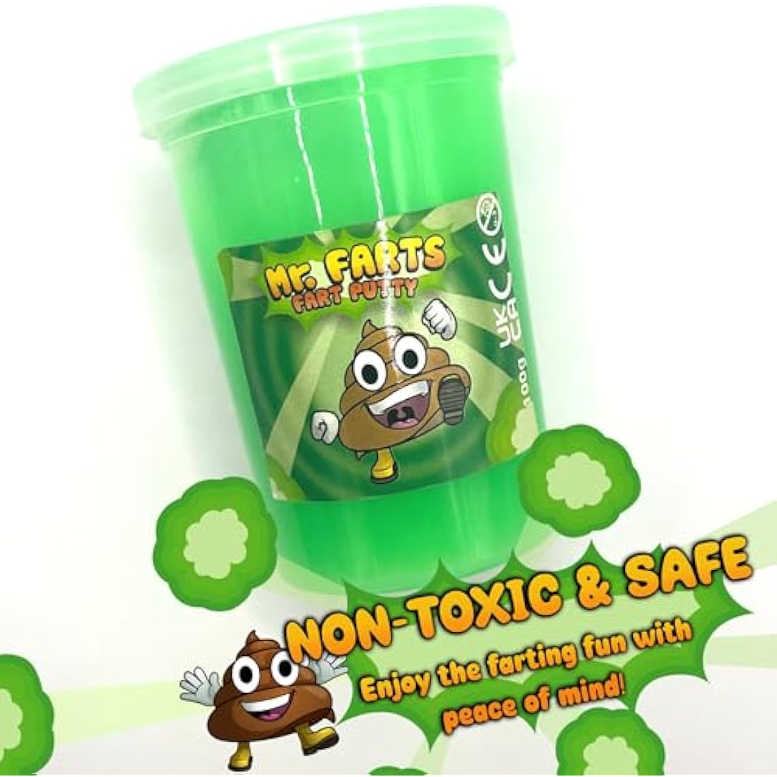 Mr. Farts – Funny Fart Putty for Kids – Party Bag Fillers & Slime Noise Maker – Prank Toy – Great for Birthdays, Stocking Fillers & Gag Gifts