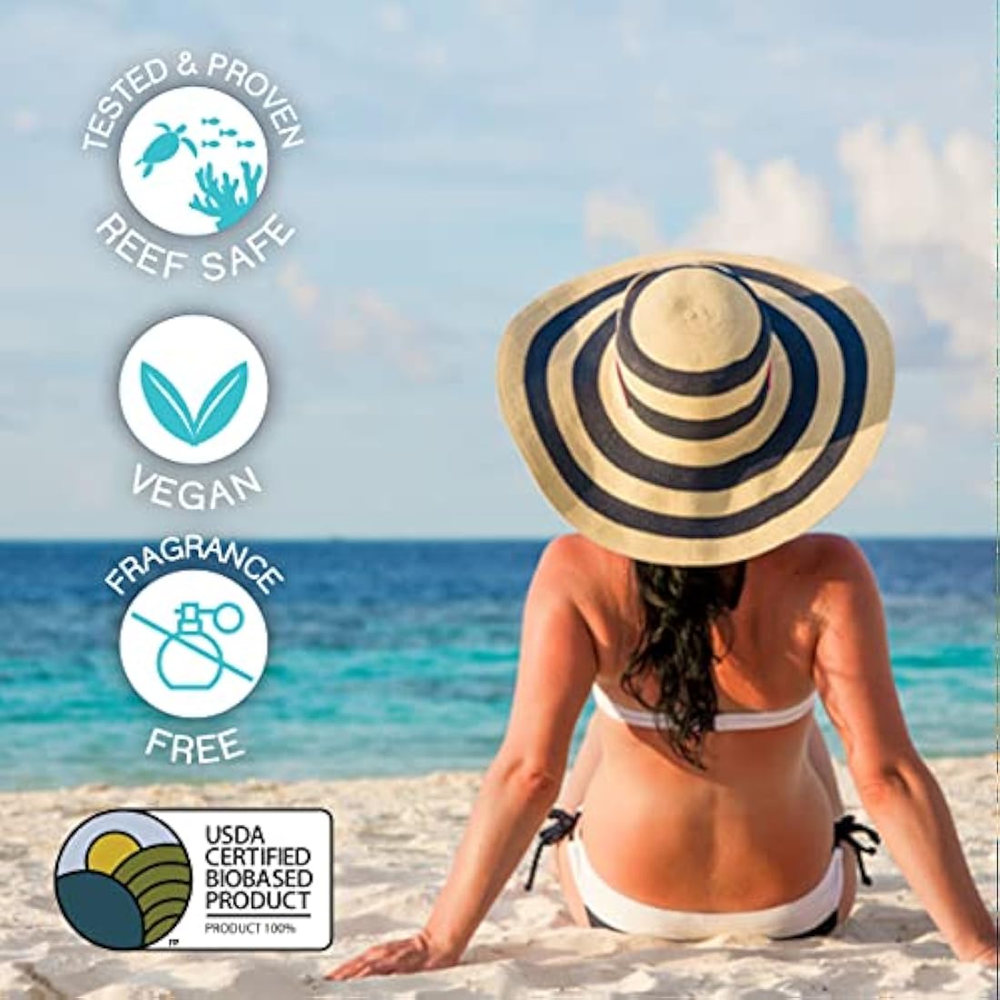 SPF 45 Every Day Shimmer Mineral Sunscreen | 75 ml Biodegradable, Paraben Free & Reef Safe Sunscreen | Non-Greasy, Lightweight & Shimmer Mineral Protection Against UVA & UVB for Face & Body