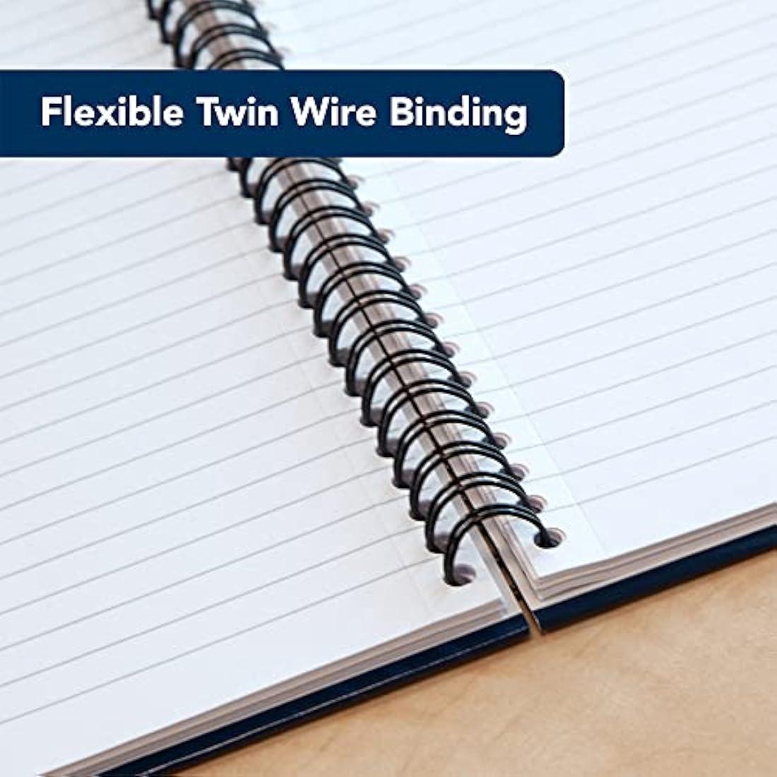 Summit A4 Notebook, Hardback Wirebound, Ruled, 160 pages, Blue (Pack of 10)