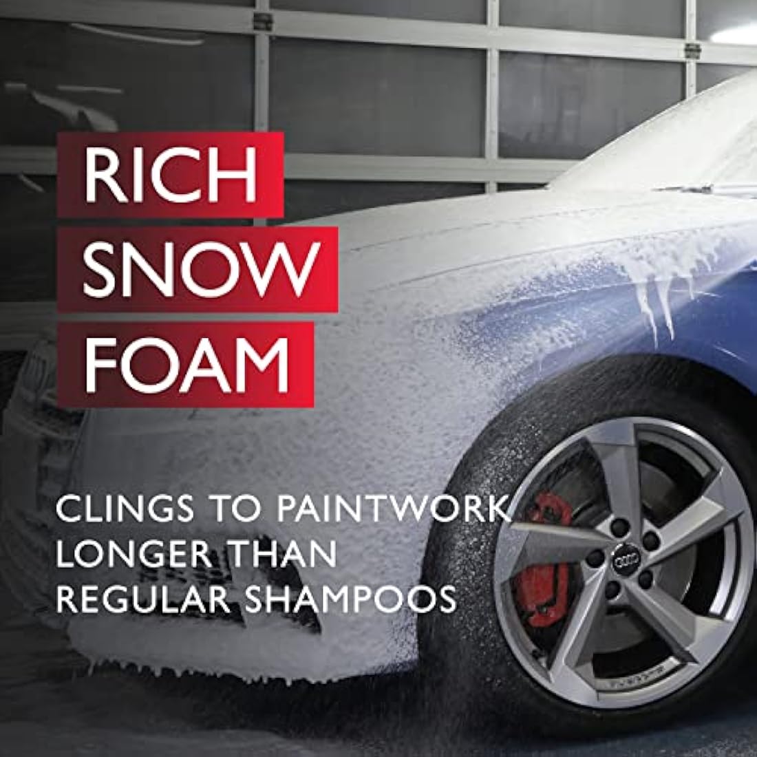 Autoglym Polar Blast, 2.5L Concentrate Extra Thick Snow Foam (15L when diluted) Softens dirt in advance of wash, pH Neutral Car Shampoo Suitable For All Paint Types, White