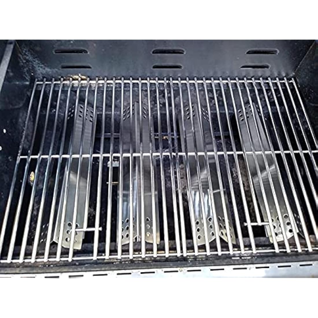 GFTIME 37cm Heat Plate for Beefeater 3, Napoleon, Nexgrill, Grillmaster, Charbroil, Broilmaster, Stainless Steel Flame Tamer, Heat Shield, 3 Pack