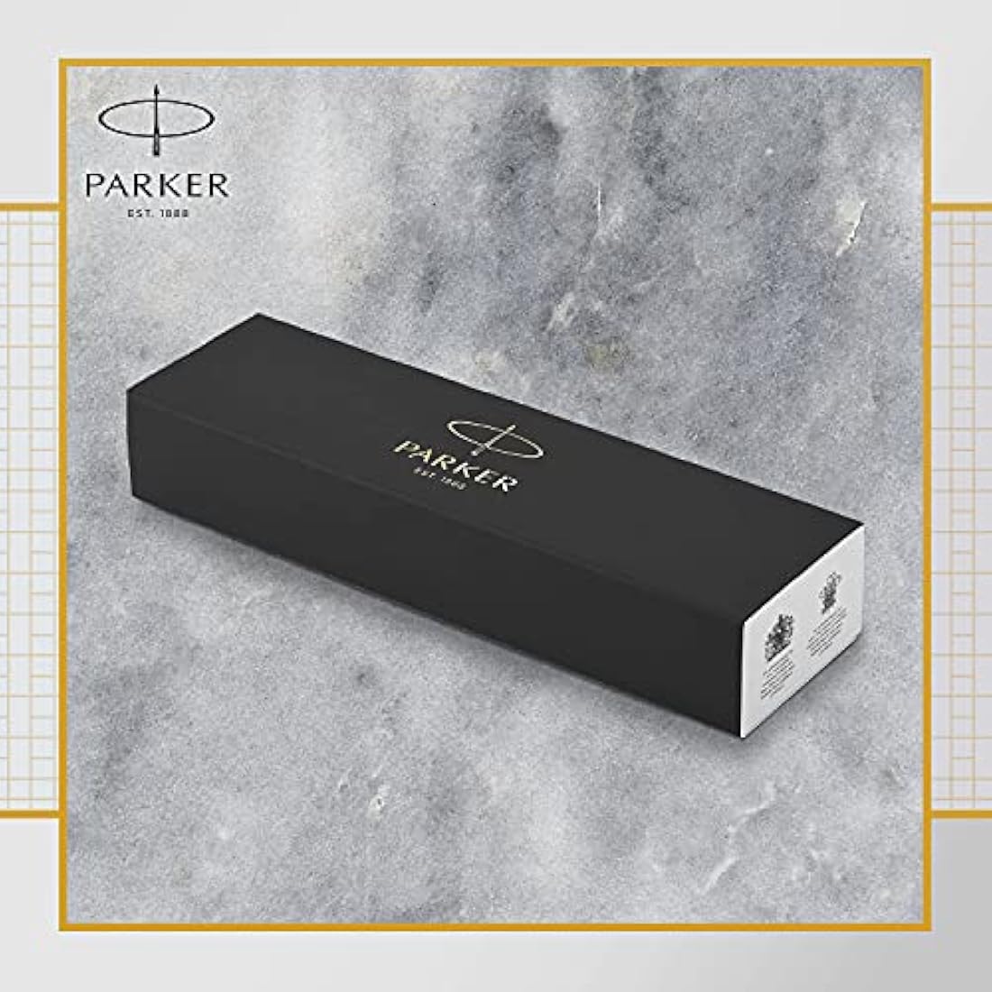 Parker IM Ballpoint Pen | Premium Pearl Lacquer with Gold Trim | Medium Point with Blue Ink Refill | Gift Box