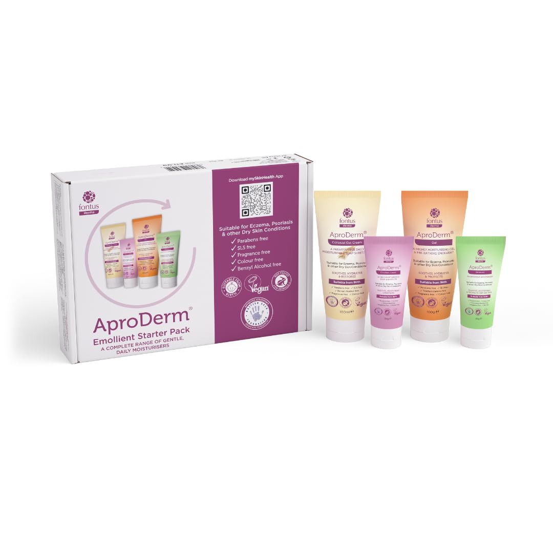 AproDerm? Emollient Starter Pack ? Contains All Four AproDerm? Trial-Sized Moisturisers for Sensitive Skin, Eczema, Psoriasis and Other Dry Skin