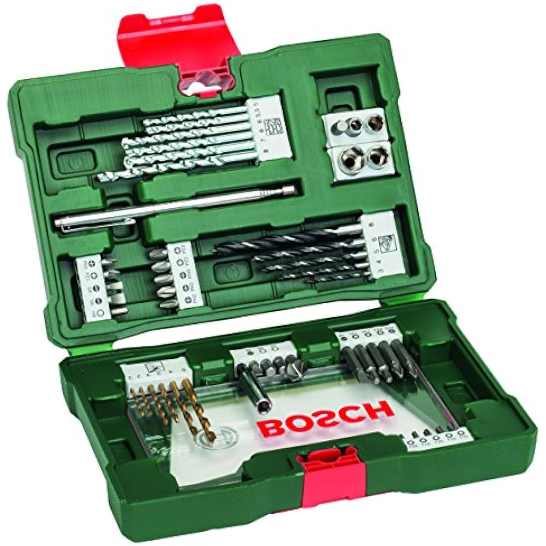 Bosch 48 pcs. Titanium Drill and Screwdriver Bit Set V-Line (with Magnetic Rod, for Wood, Masonry and Metal, Accessories Drills and Screwdrivers)