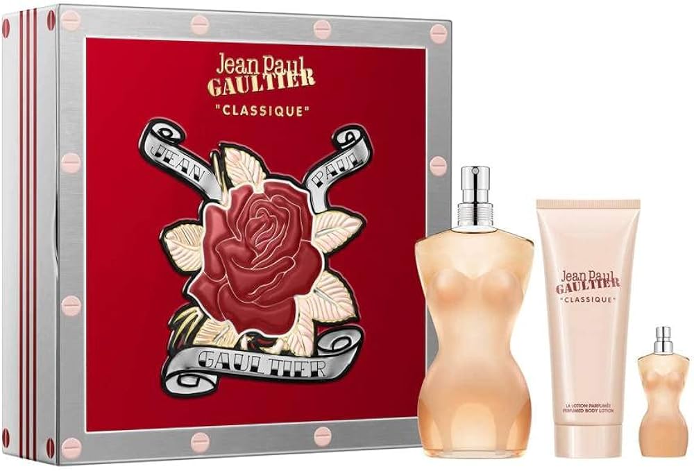 Jean Paul Gaultier Classique Gift Set 100ml EDT + 75ml Body Lotion + 6ml EDT