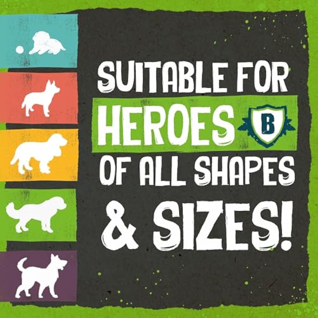 Benevo Biodegradable poop bags (720pk). Compostable doggy poo bags. Plastic free disposable waste eco bags. EN13432 certified cornstarch green doggie bags. (6 Pack (720 bags))