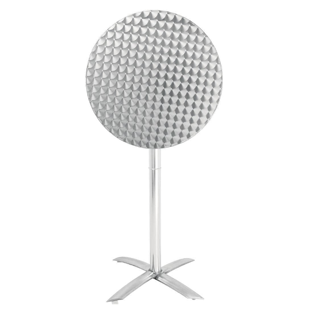 Bolero Flip Top Poseur Table Stainless Steel, 1050x600mm