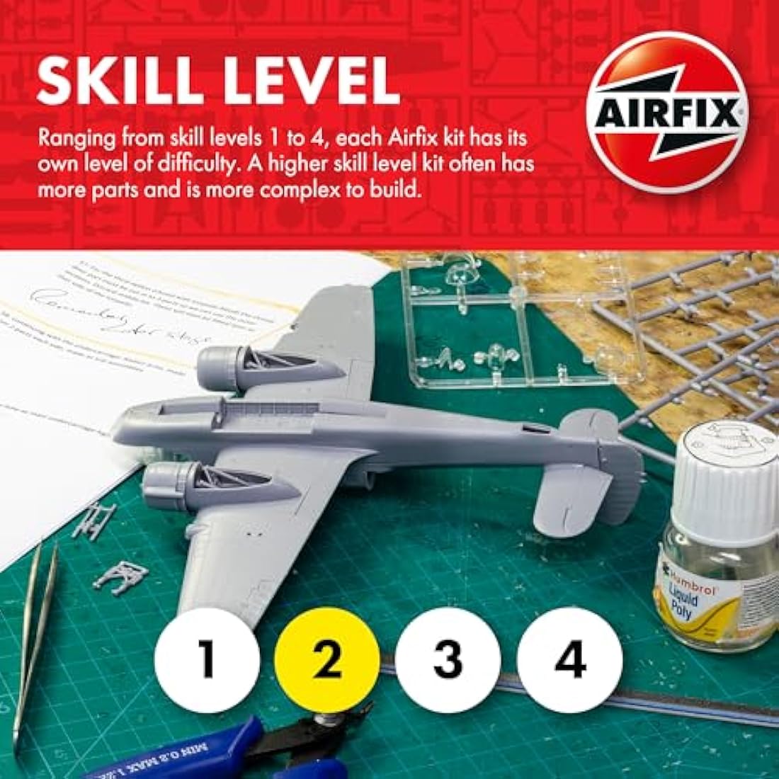 Airfix Model Set - A04003 Supermarine Swift FR.5 Model Building Kit - Plastic Model Plane Kits for Adults & Children 8+, Set Includes Sprues & Decals - 1:72 Scale Model