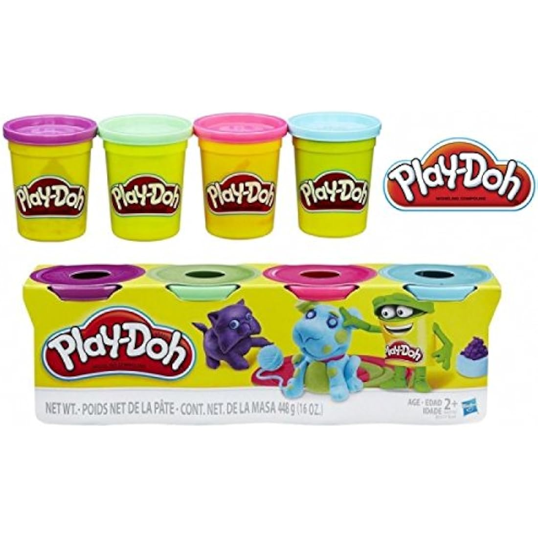 Play-Doh Colour Classic Tubs 3 X 4 Pack - 12