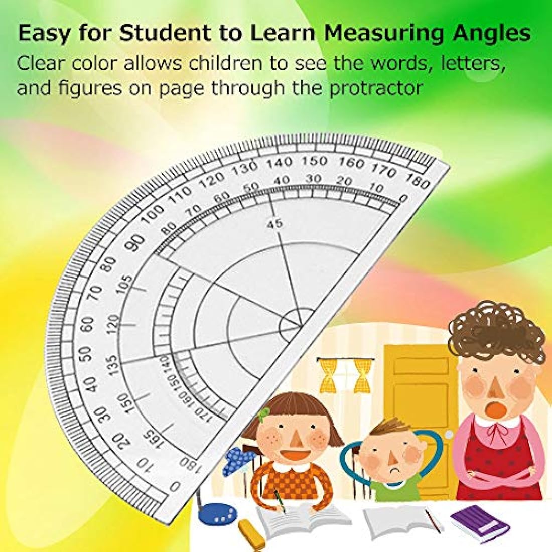 Tuloka Drafting Geometry Compasses 10pcs School Maths Full Set Protractor Rulers for Students Maths and Home Schooling in Carry Case