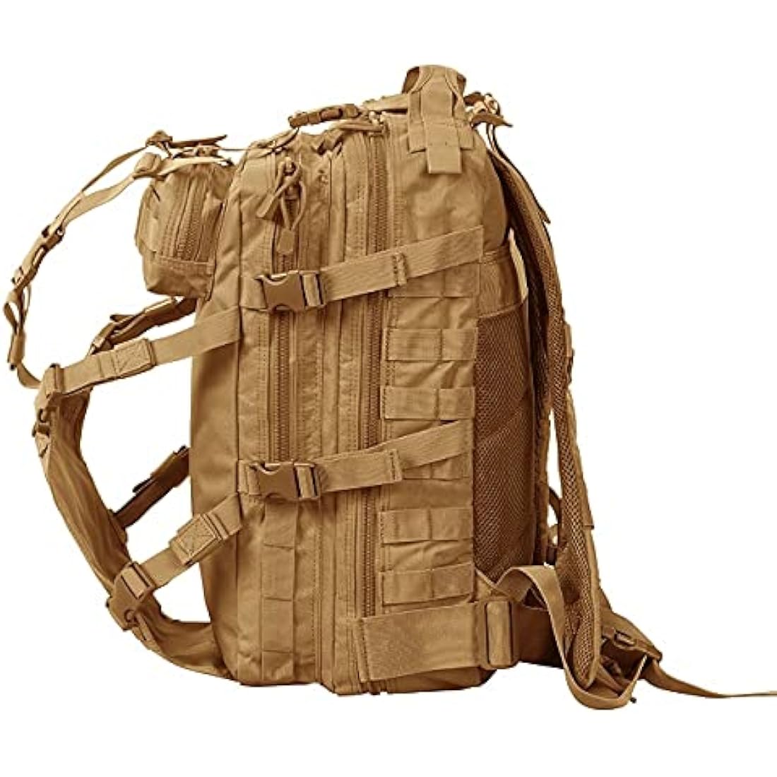 Seibertron Waterproof Large Capacity Molle Motorcycle Helmet Holder/Cycling Helmet Storage/Hiking Helmetcatch Bag/Backpack Also Fit Basketball Football Soccer Backpack Khaki