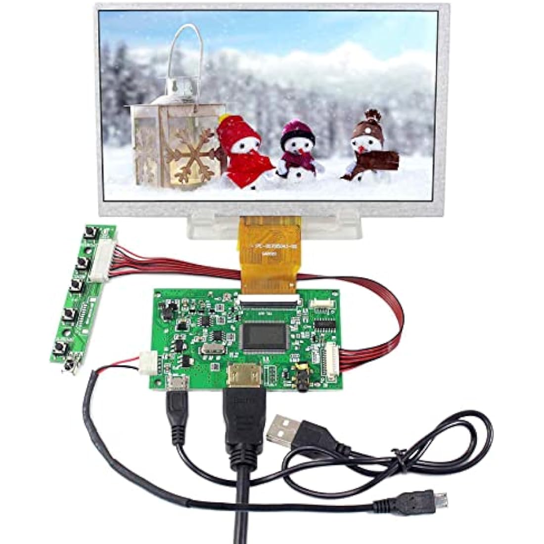 VSDISPLAY 7 inch TB070-I5024H45C-02 1024x600 IPS LCD Screen 50 pin and Controller Board