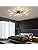 Modern LED Ceiling Light,12+1 Heads Semi Flush Mount Black Chandeliers Ceiling Lighting for Bedroom Living Room Kitchen Dining Room Restaurant