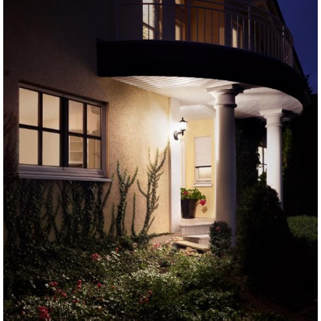Steinel Outdoor Wall Light L 15 S black- 180° Motion Sensor, 10 m Reach,max. 60 W, Classic Design, for Entrance and Fronts