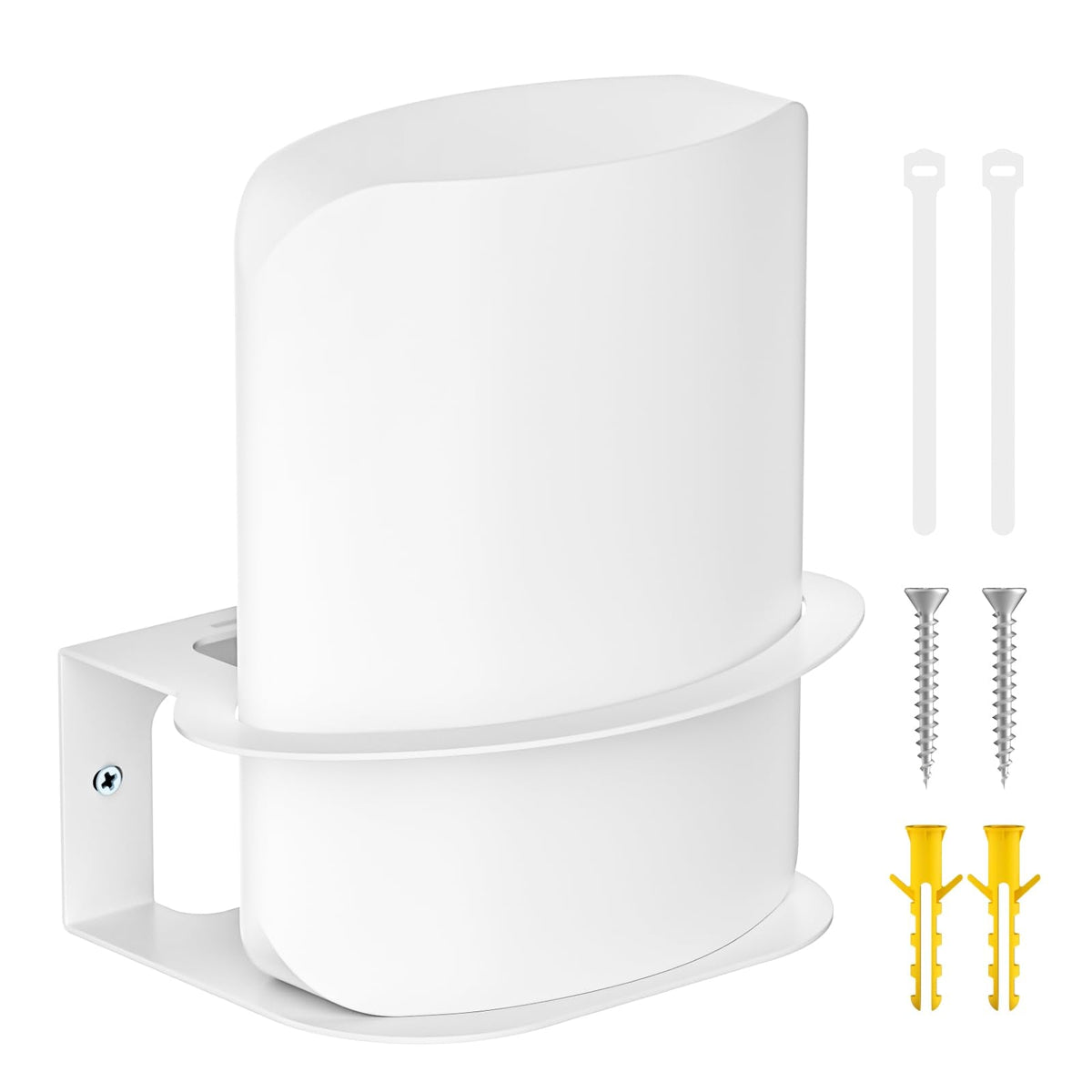 Metal Wall Mount Holder for eero Max 7 Mesh Wifi Router Wall Mount - Space Saving Router Wall Bracket for eero Max 7 Holder with Cable Ties Easy