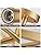 WUZUPS Chandelier 3-Light Vintage Farmhouse Industrial Semi-Flush Mount Ceiling Light Modern Lighting Fixture for Foyer Bedroom Hallway Storage Room Kitchen Bathroom, H 30 x W 24, E27 Base, Gold