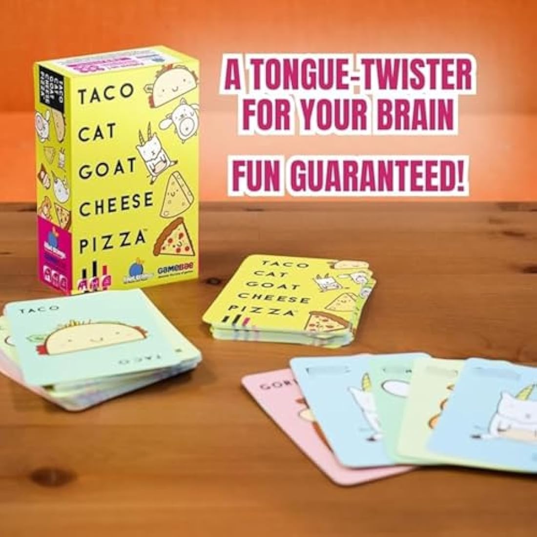 Blue Orange | Taco Cat Goat Cheese Pizza | Card Game | Ages 8+ | 2-8 Players | 10-30 Minute Playing Time