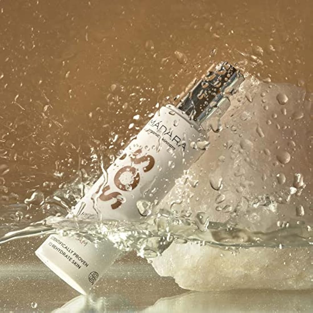 MÁDARA Organic Skincare | SOS Hydra Recharge Cream – 50ml, Intensely hydrating moisturiser with hyaluronic acid and linseed, Dermatologically proven face cream for dry skin, Organic certified