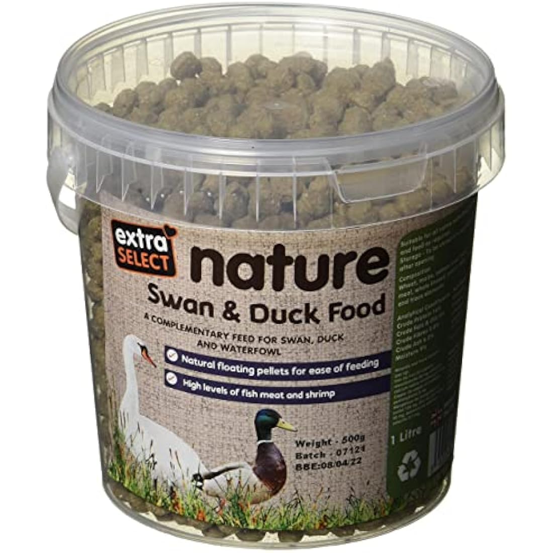 Extra Select Premium Floating Swan and Duck Feed, 1 Litre
