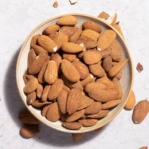 Wholefood Earth Organic Almonds Whole – 2 kg | Raw | GMO Free | Vegan | High Fibre | Source of Protein | Certified Organic