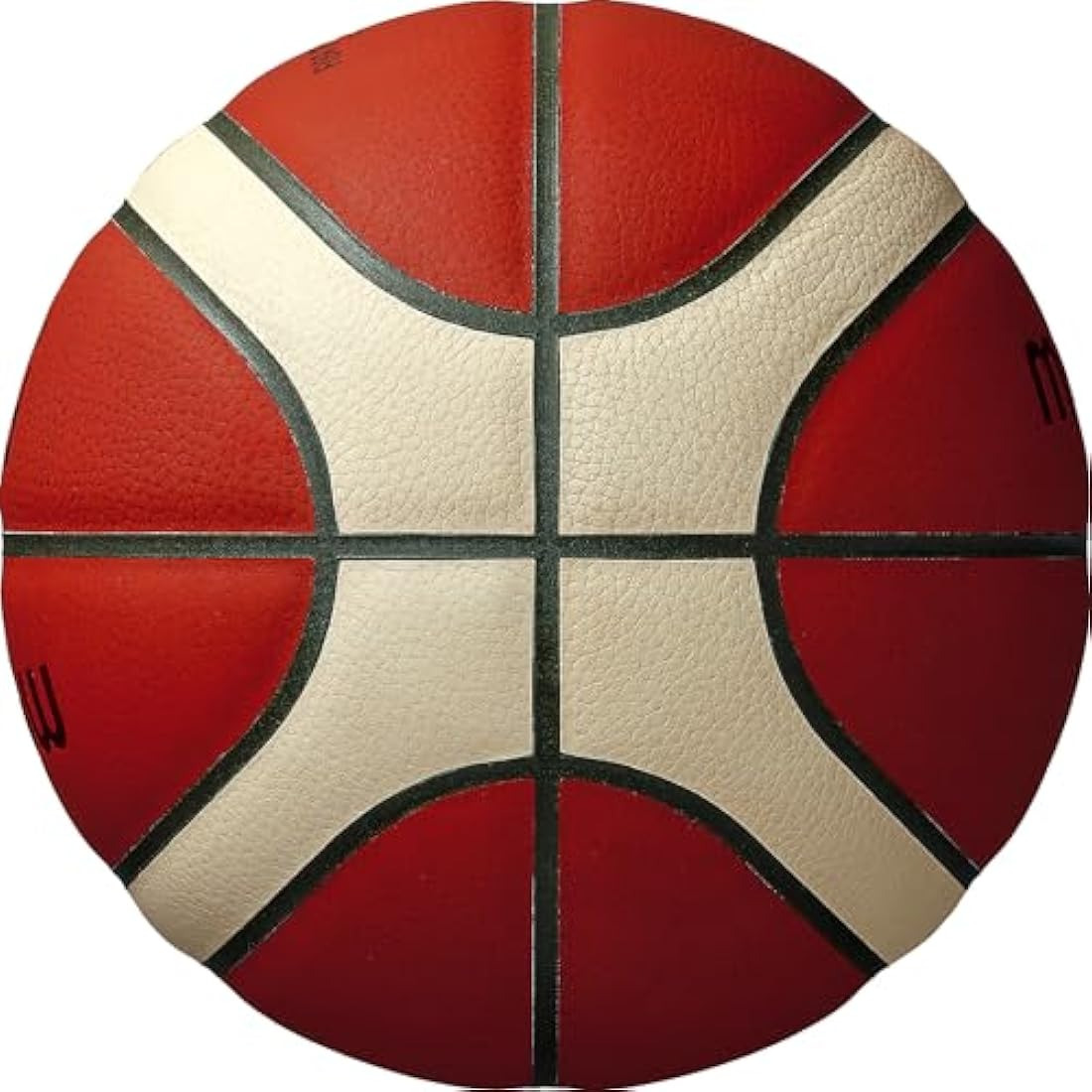 Molten BG5000 Basketball, Official International FIBA Game & Match Ball, FIBA Approved, Premium Real Leather, Indoor Play, Orange/Ivory