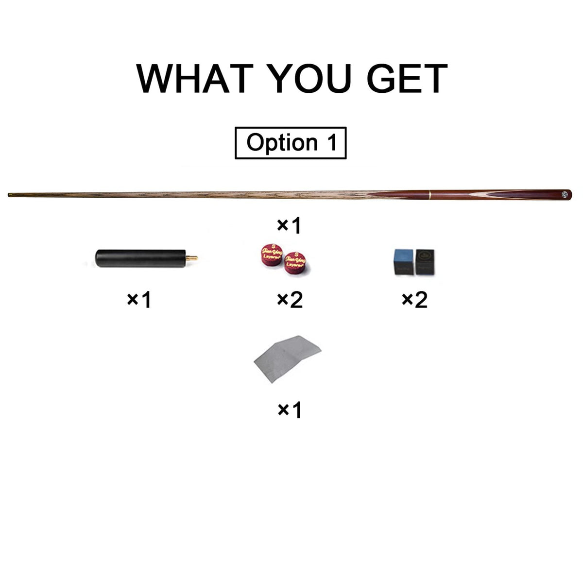 AONETIGER Snooker Cue 3/4 Jointed Handmade Pool Cue Ash Shaft Billiard Cue 3 Piece 57" 18oz Tip 10mm with Extension Accessories Hard Case/Bag Options