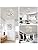WUZUPS Chandelier 3-Light Vintage Farmhouse Industrial Semi-Flush Mount Ceiling Light Lighting Fixture for Foyer Bedroom Hallway Storage Room Kitchen Bathroom, H 30 x W 24, E27 Base, Antique White