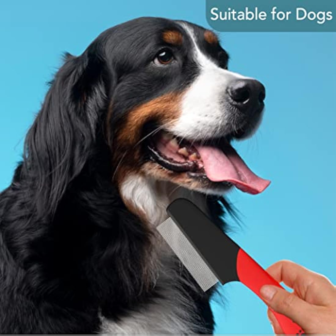 Masterclip Flea Comb - Nits & Ticks Removal Grooming Comb for Cats, Dogs & Rabbits