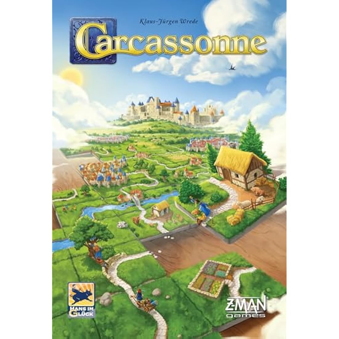 Z-Man Games | Carcassonne | Board Game | Ages 7+ | 2-5 Players | 45 Minutes Playing Time