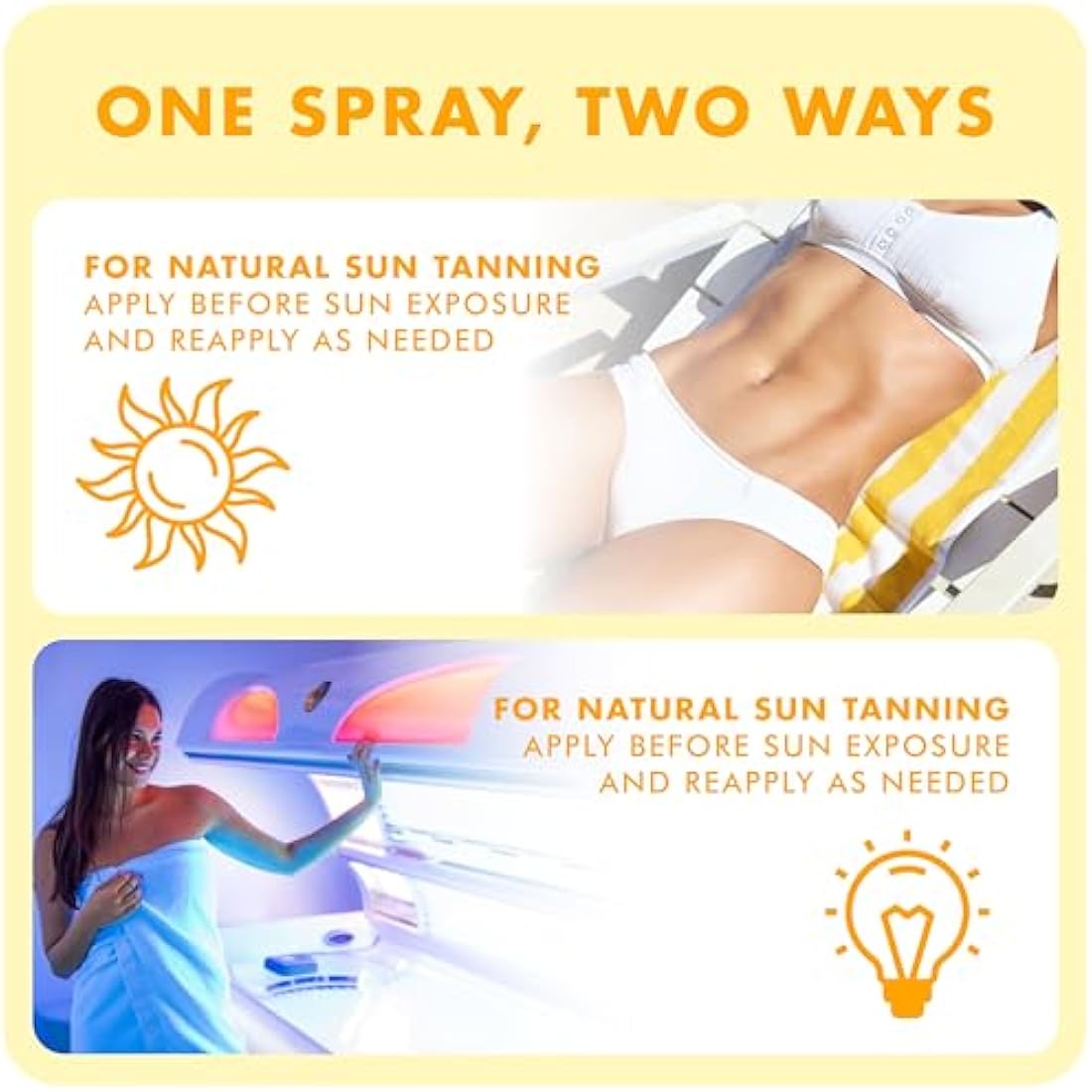 Zhuzh! Tan Accelerator Refill - Large Bottle with Shea Butter - Non Greasy Sun Cream Suitable for Sunbeds - Family-Friendly Tanning Accelerator for a Natural Glow