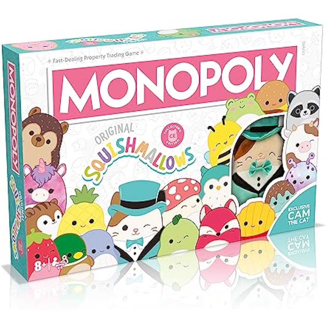 MONOPOLY Squishmallows Board Game, Black