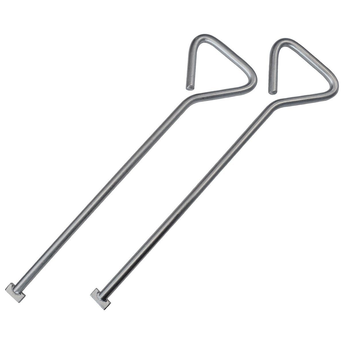 Faithfull Manhole Keys (Pair), T Shape End, Heavy-Duty Zinc Plated - 520mm