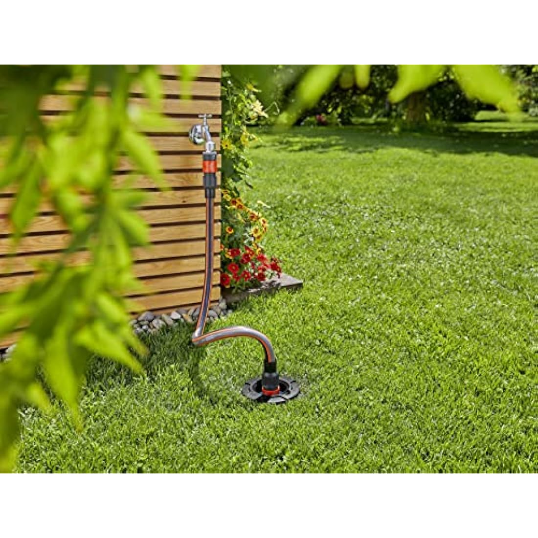 Gardena Sprinkler System Water Plug with 3/4 inch external thread: Water intake of the pipeline system, integrated stop valve, removable dirt filter, underground installation (08266-20)