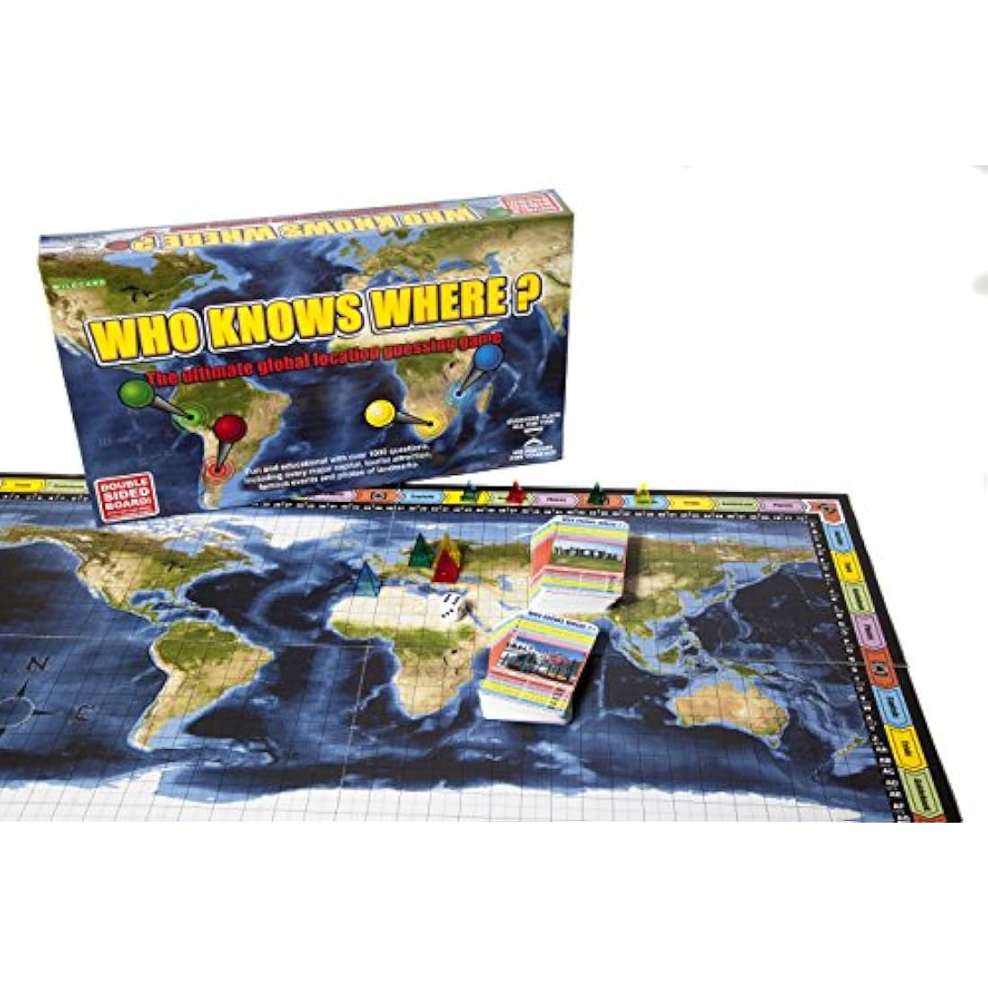 Wild Card Games Who Knows Where? - The Global Location Guessing Family Board Game