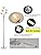 Depuley Globe LED Floor Lamp,Reading Standing Lamp with 5 Head,Tall Pole Tree Accent Lighting with Glass Shade Silver for Living Room,Bedside,Study,Reading(5 * 5W G9 Bulbs not Included)