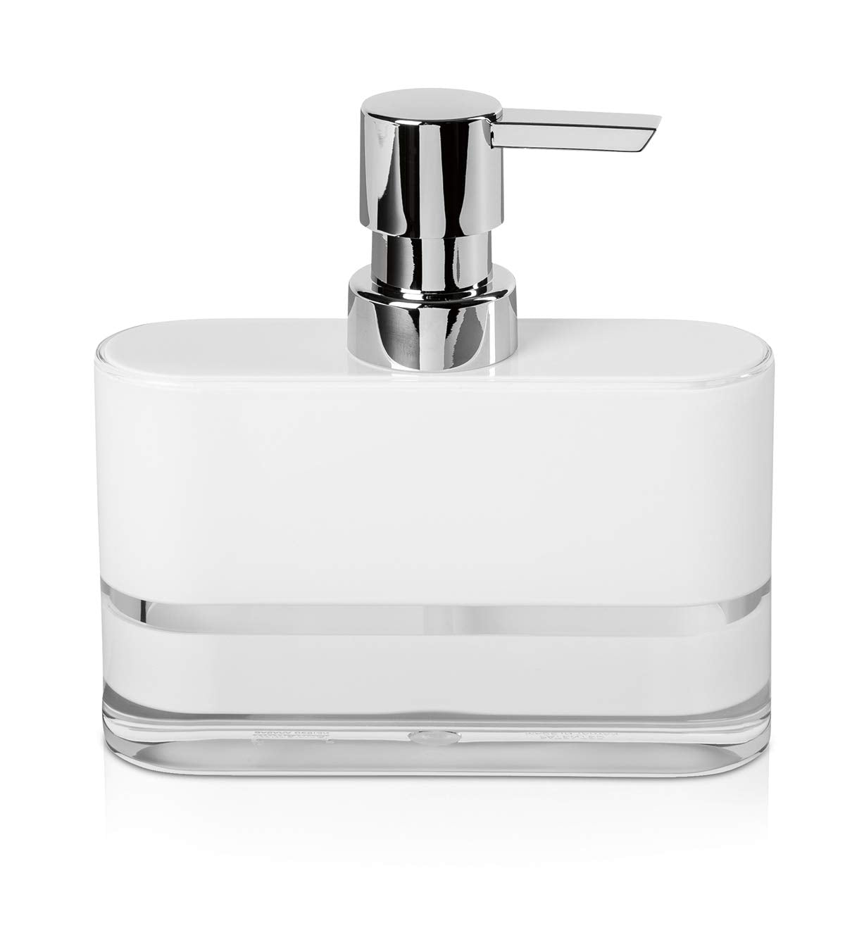 M?ve Soap Dispenser, White - 44227-001, Line Series, Acrylic, 13 x 4 x 14 cm, 0.52 lbs
